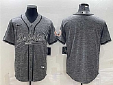 Men's Miami Dolphins Blank Gray With Patch Cool Base Stitched Baseball Jersey,baseball caps,new era cap wholesale,wholesale hats